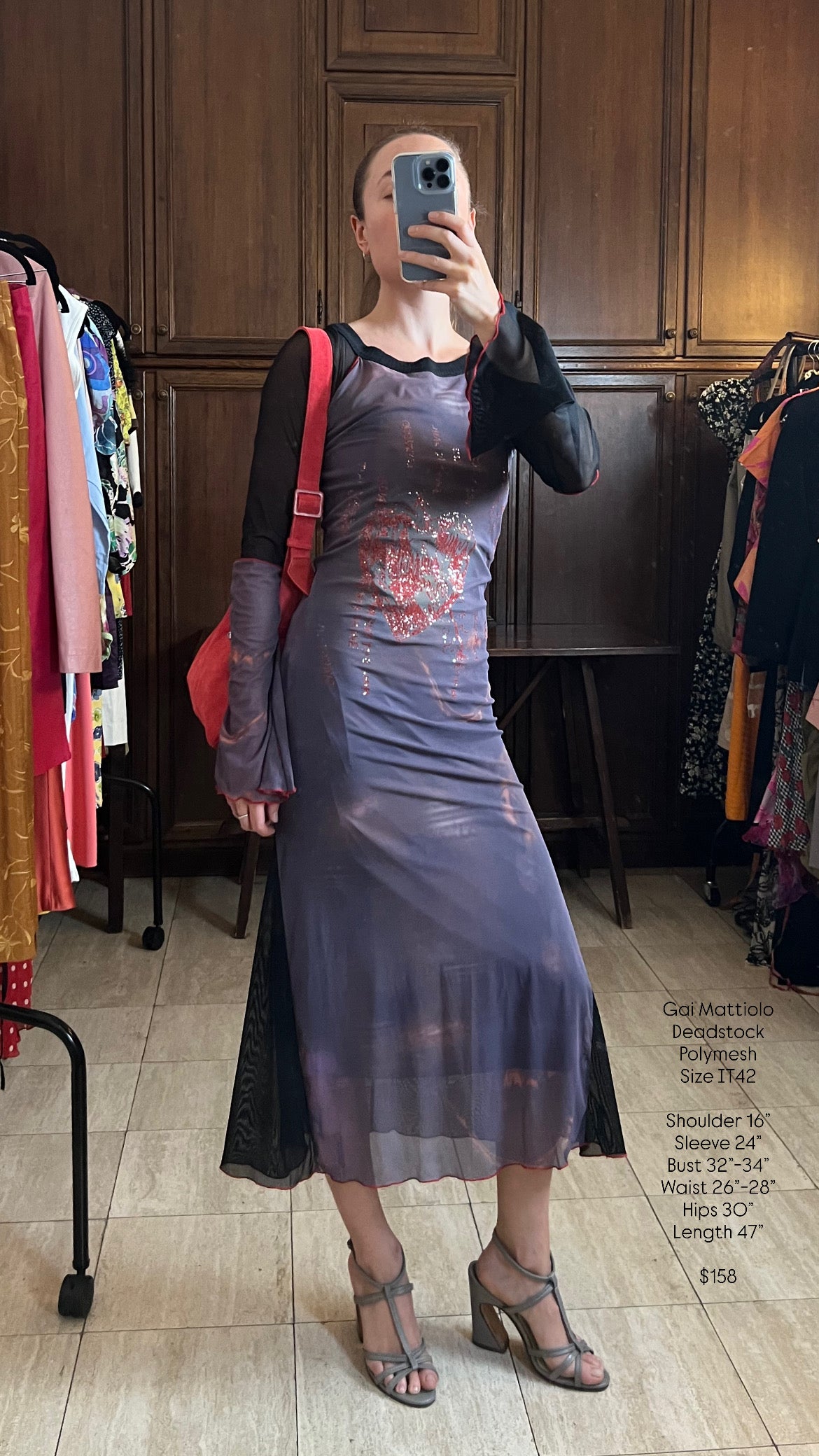Gai Mattiolo Mesh Sorceress Dress