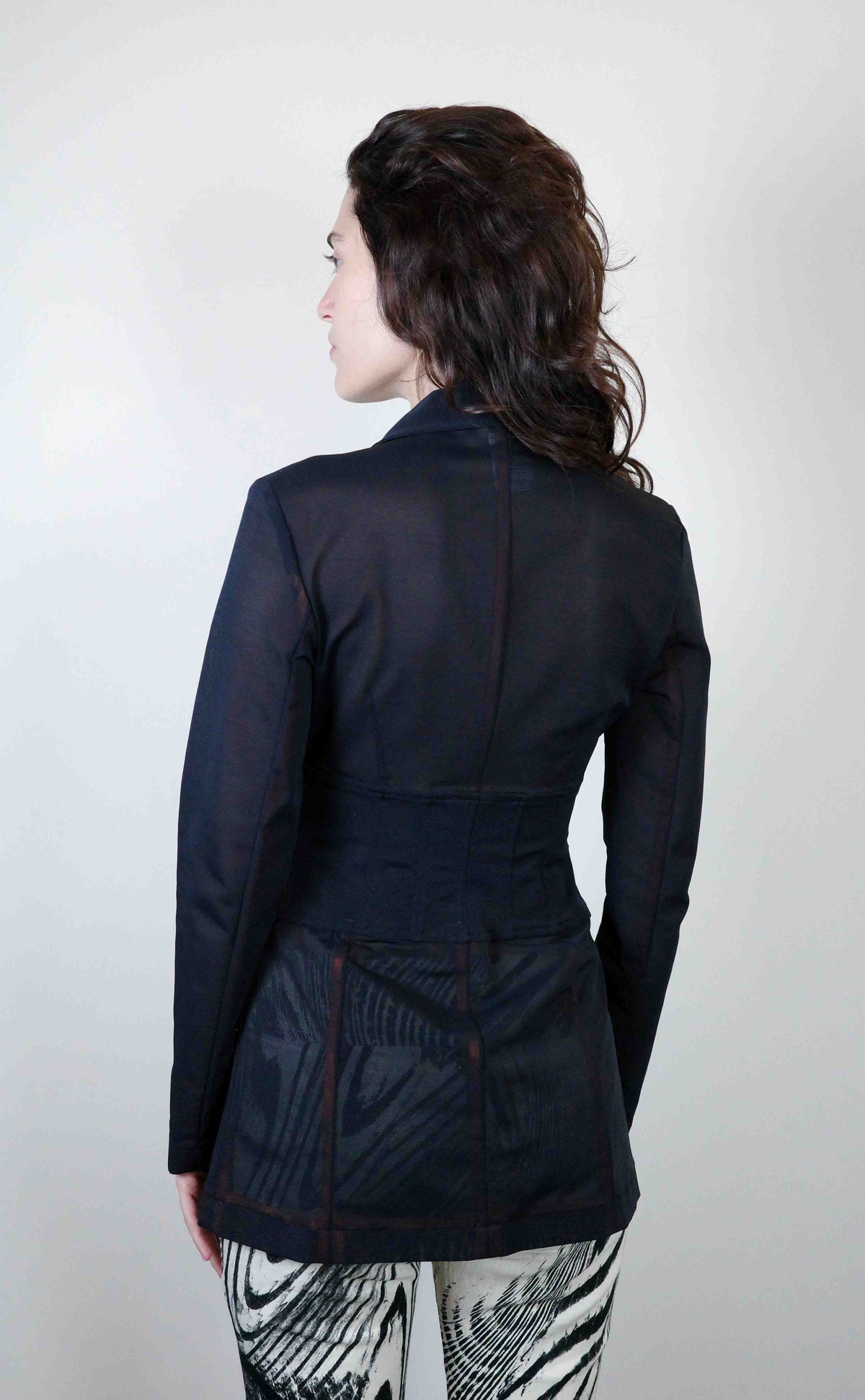Per Chi Mesh Corset Blazer