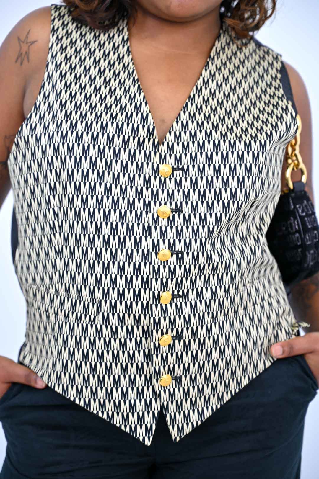 S/S 1993 Moschino Monogram Vest