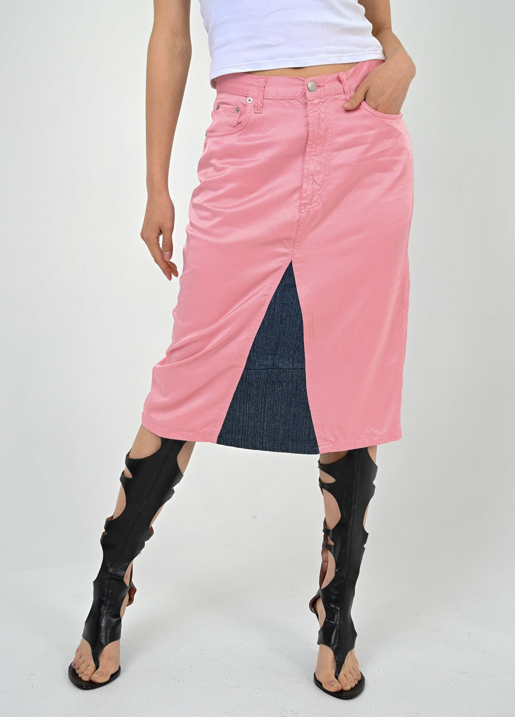 Fiorucci Peony Slit Skirt