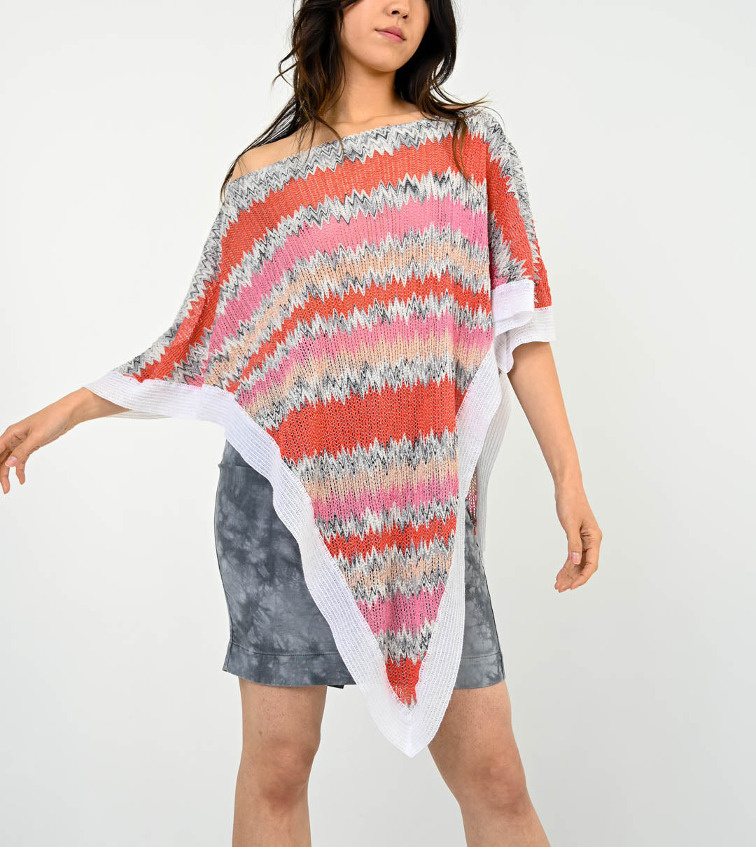 Missoni Multicolor Knit Poncho