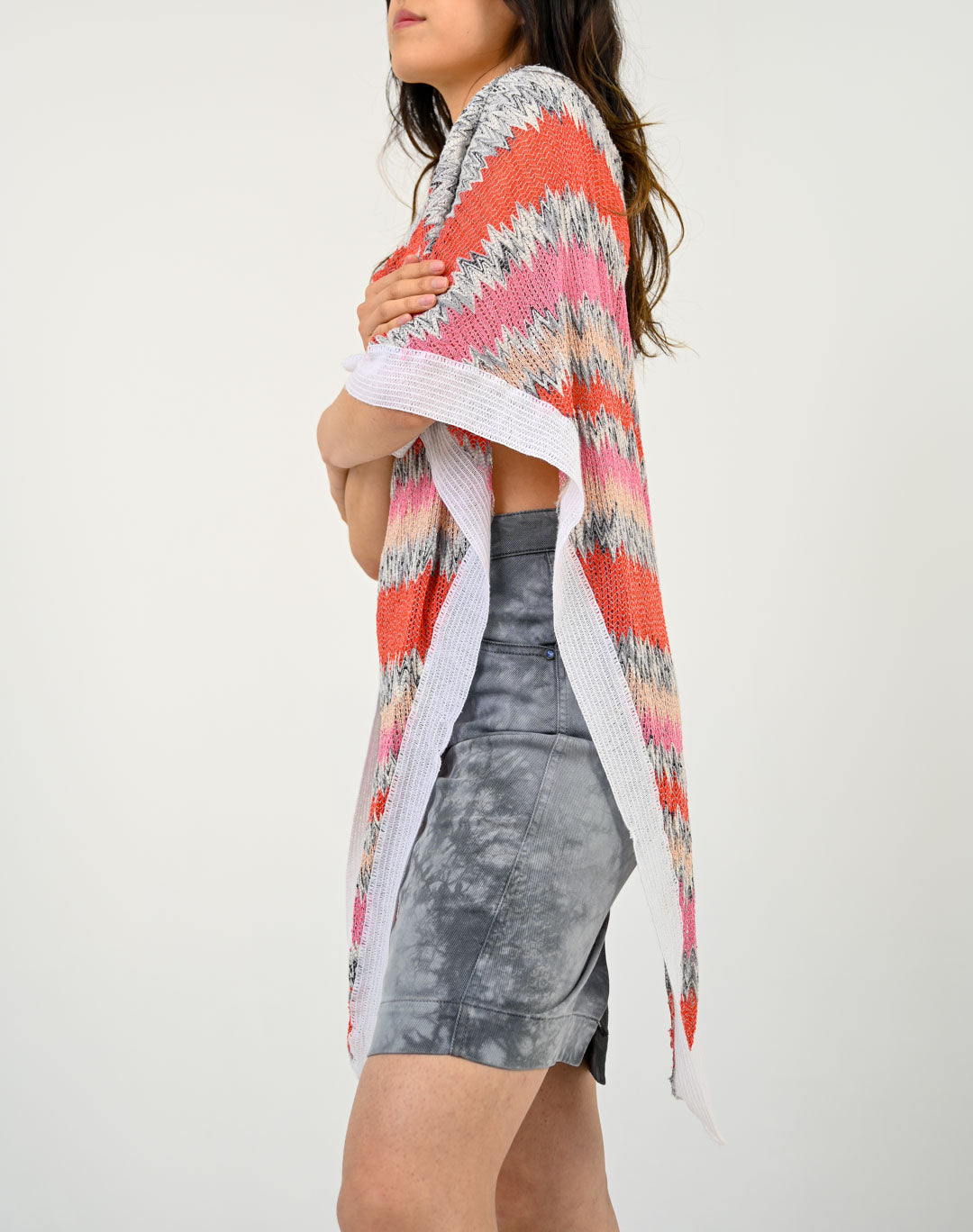 Missoni Multicolor Knit Poncho