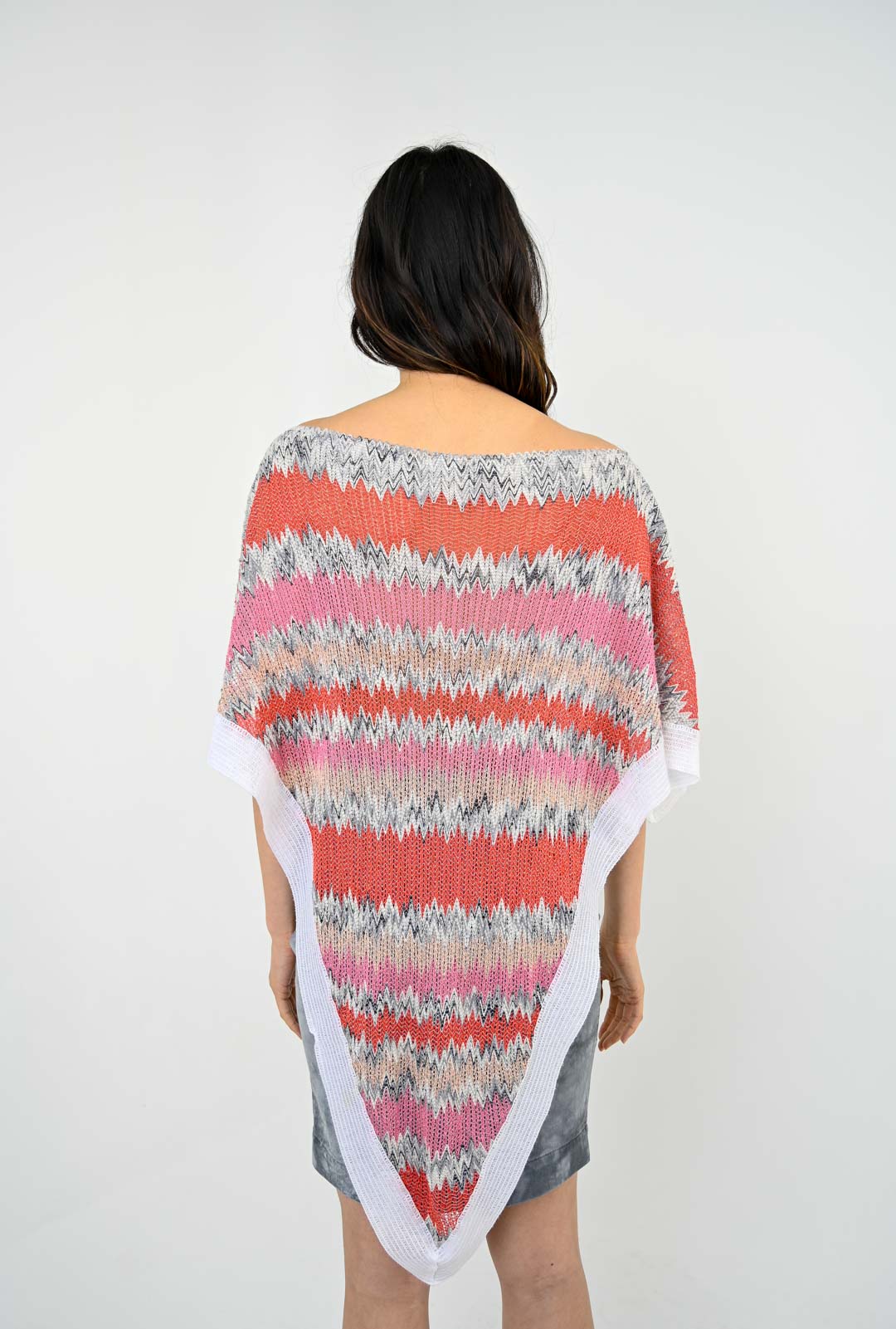 Missoni Multicolor Knit Poncho