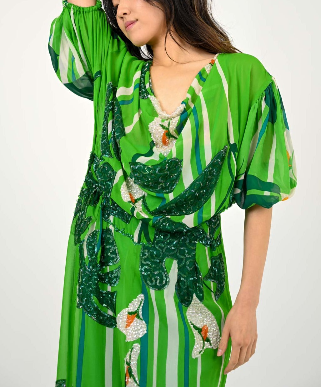 Sorelle Fontana Calla Lily Gown