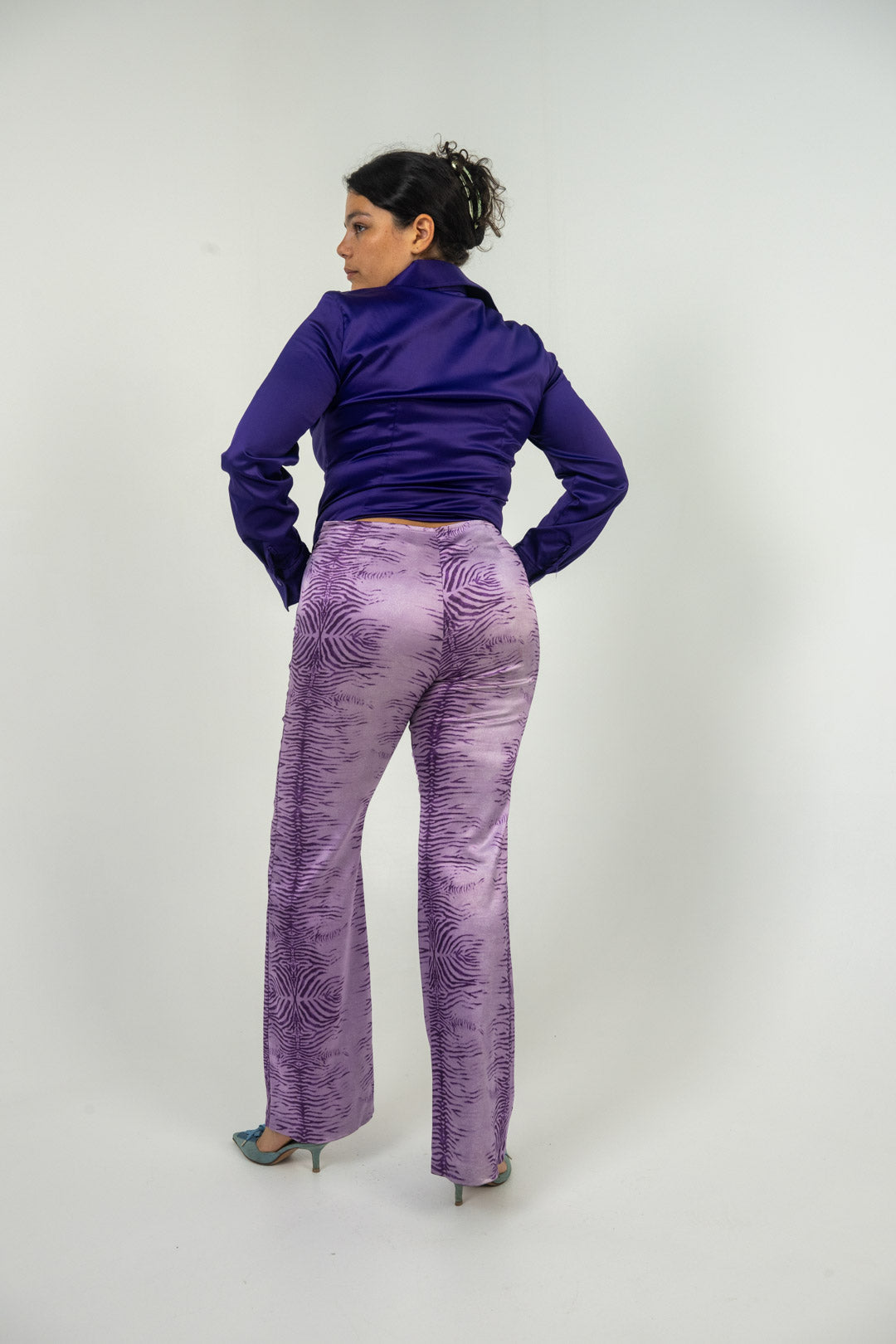 Lilac Zebra Disco Pants