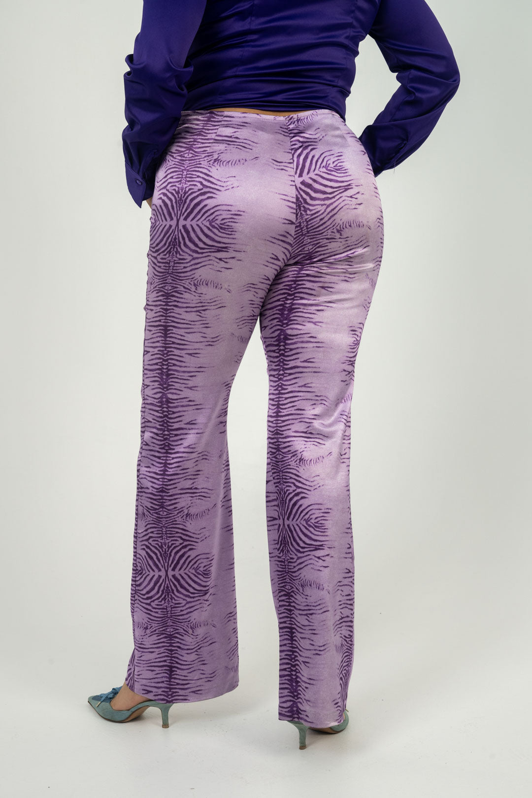 Lilac Zebra Disco Pants