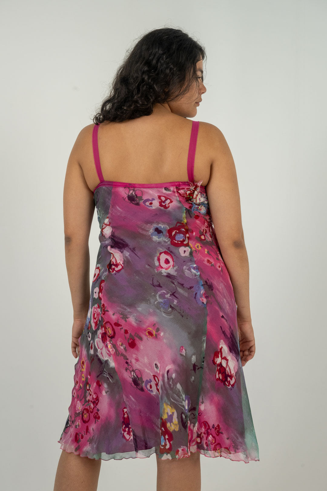 Alberta Ferretti Silk Floral Dress