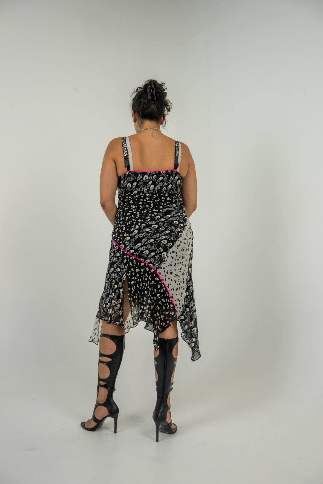 Lady Dot Monochrome Dress