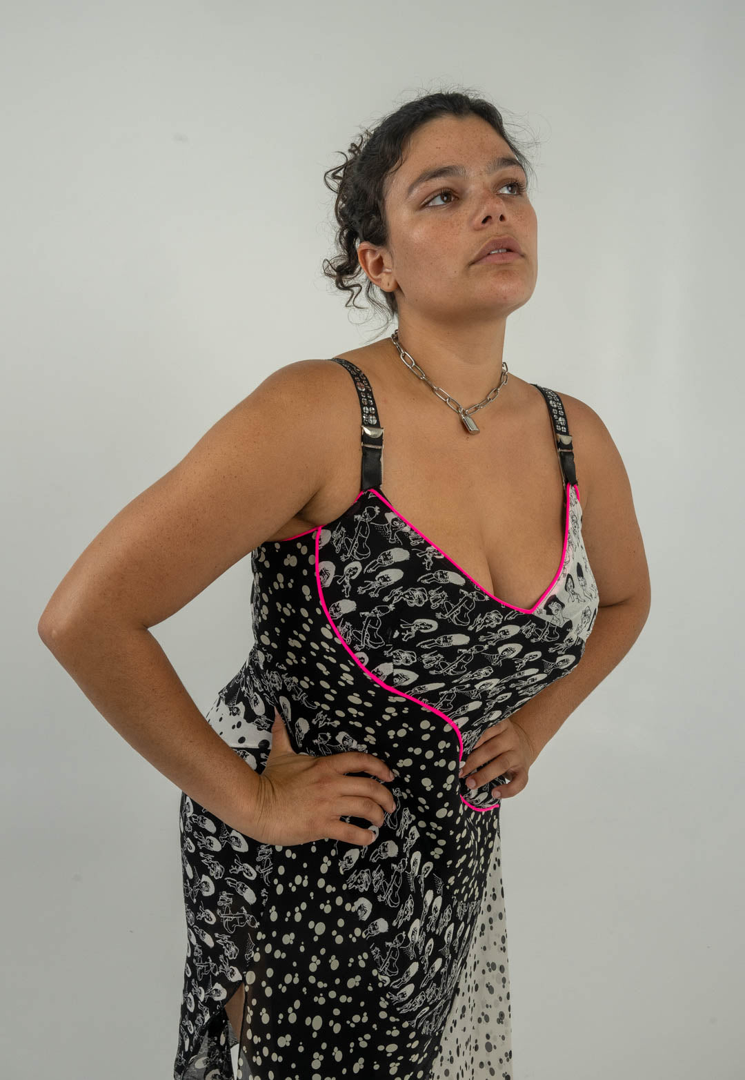 Lady Dot Monochrome Dress