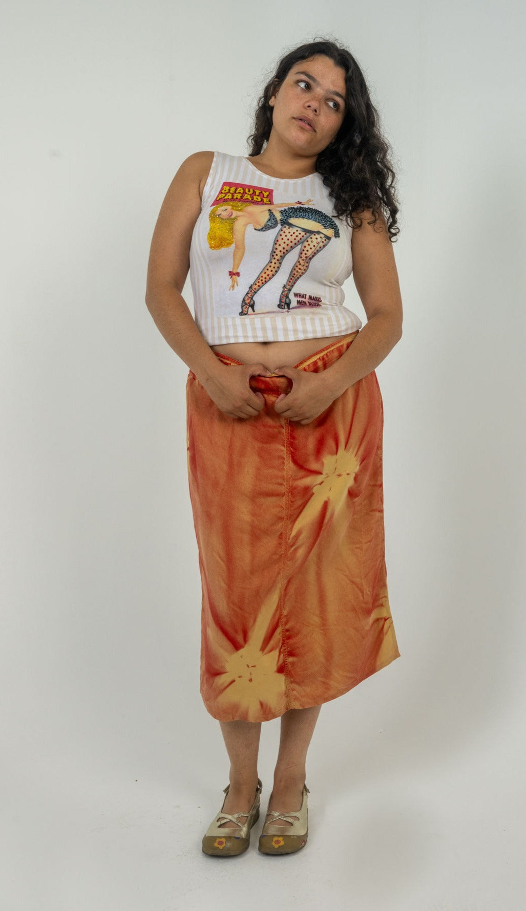 Terra Cotta Dye Skirt