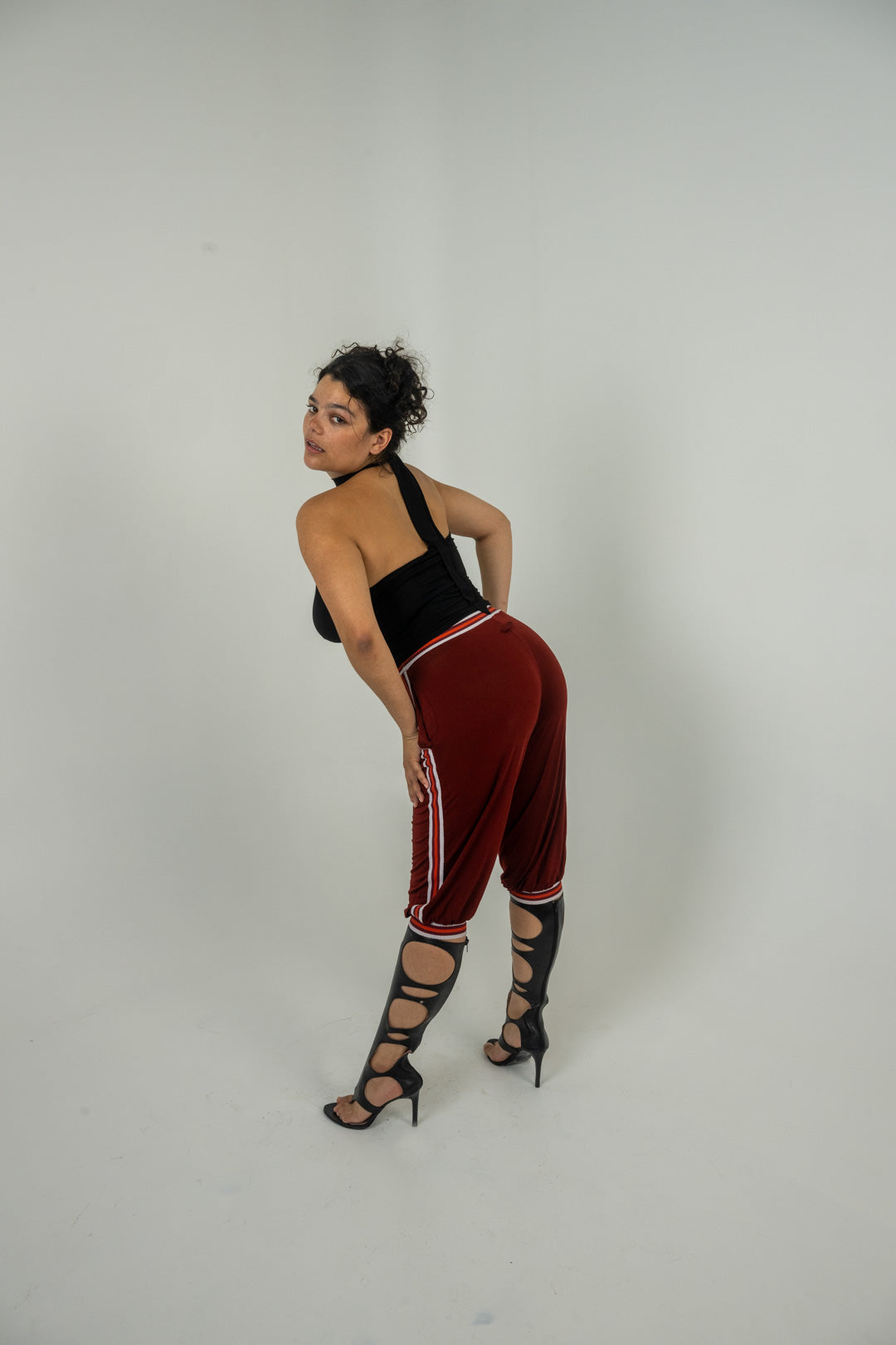 Obsidian Turtleneck Halter Top