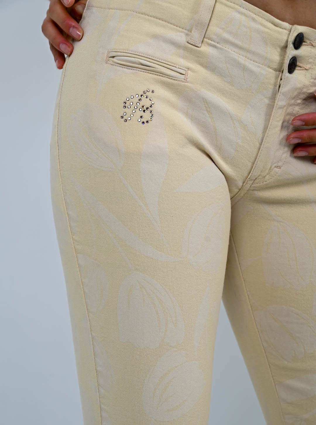 Blumarine Eggshell Tulip Pants
