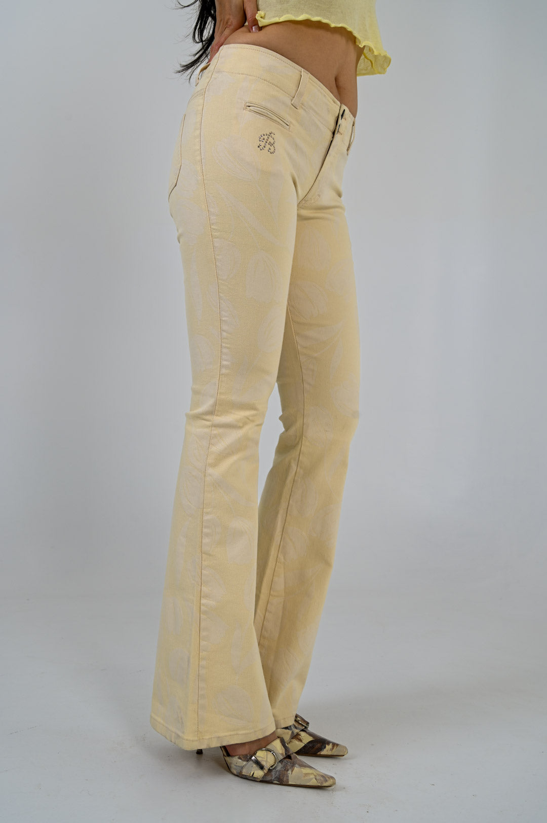 Blumarine Eggshell Tulip Pants