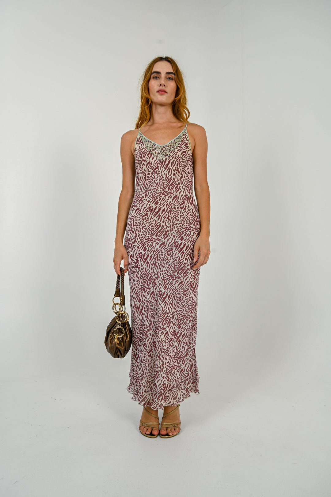 Blumarine Leopard Silk Dress