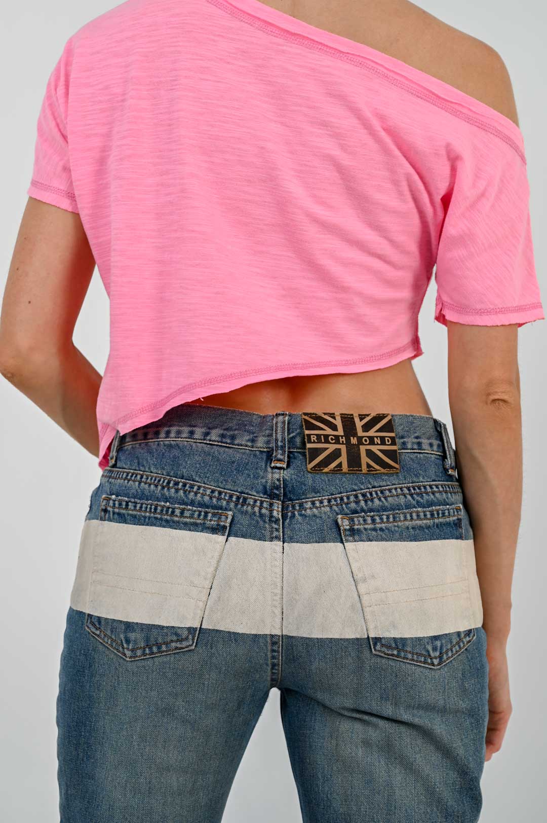 Richmond Trompe L'oeil Ceinture Denim