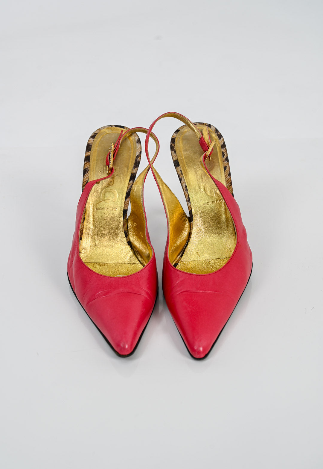 Dolce & Gabbana Magenta Slingback Heels (38.5)