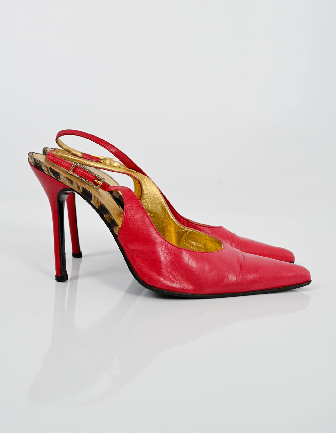 Dolce & Gabbana Magenta Slingback Heels (38.5)