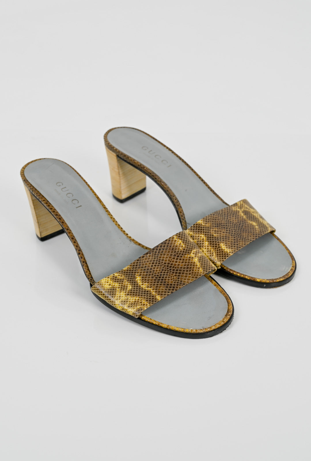 Gucci Snakeskin Sandals (40)