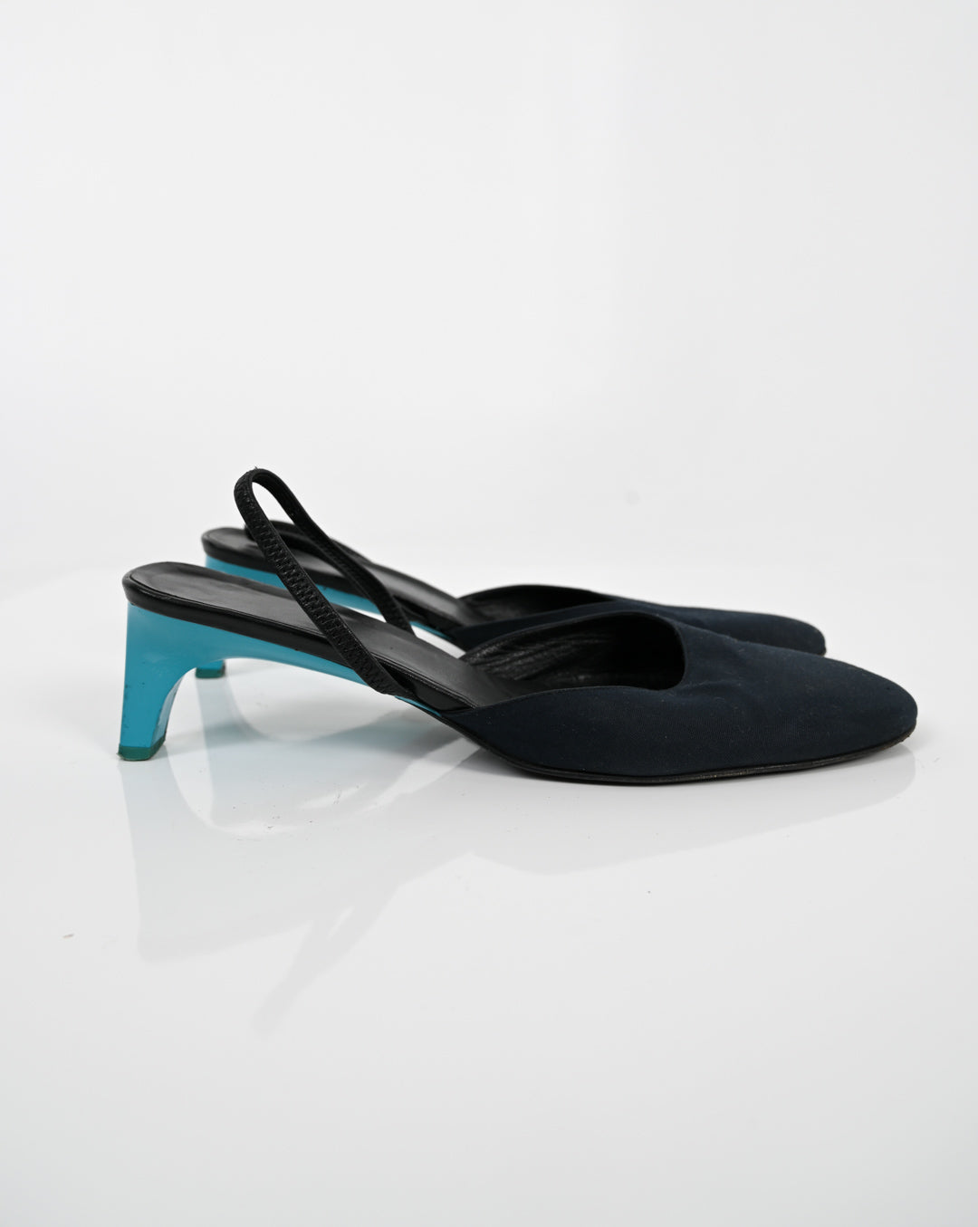 Gucci Turquoise Heel Slingbacks