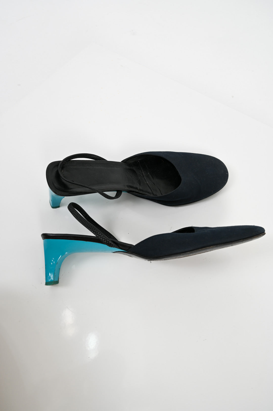 Gucci Turquoise Heel Slingbacks