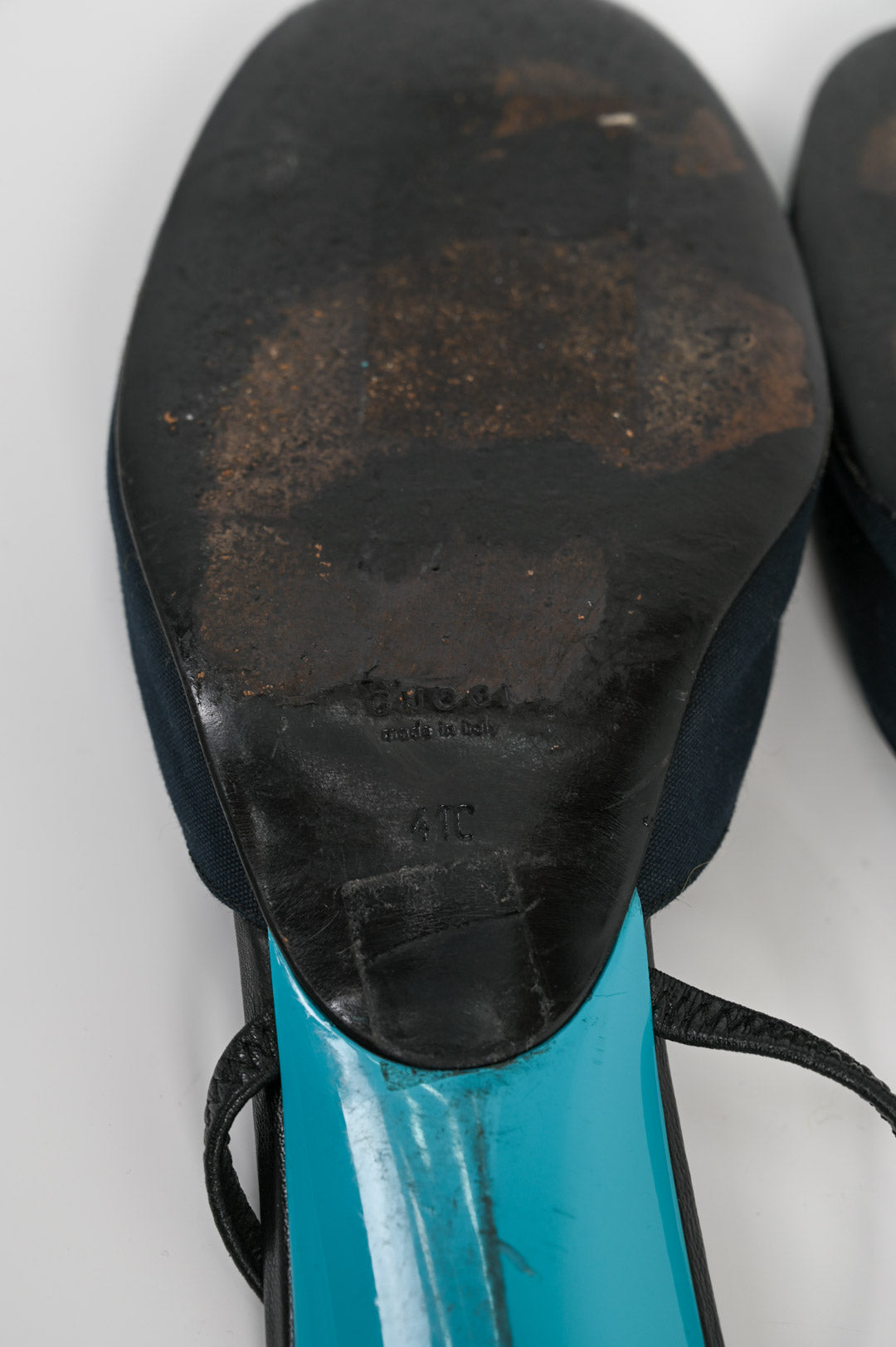 Gucci Turquoise Heel Slingbacks
