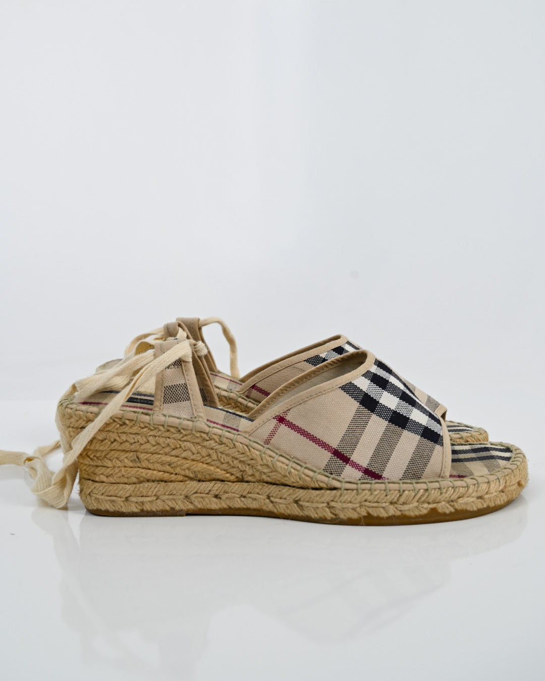 Burberry Cotton Espadrille Wedges (41)