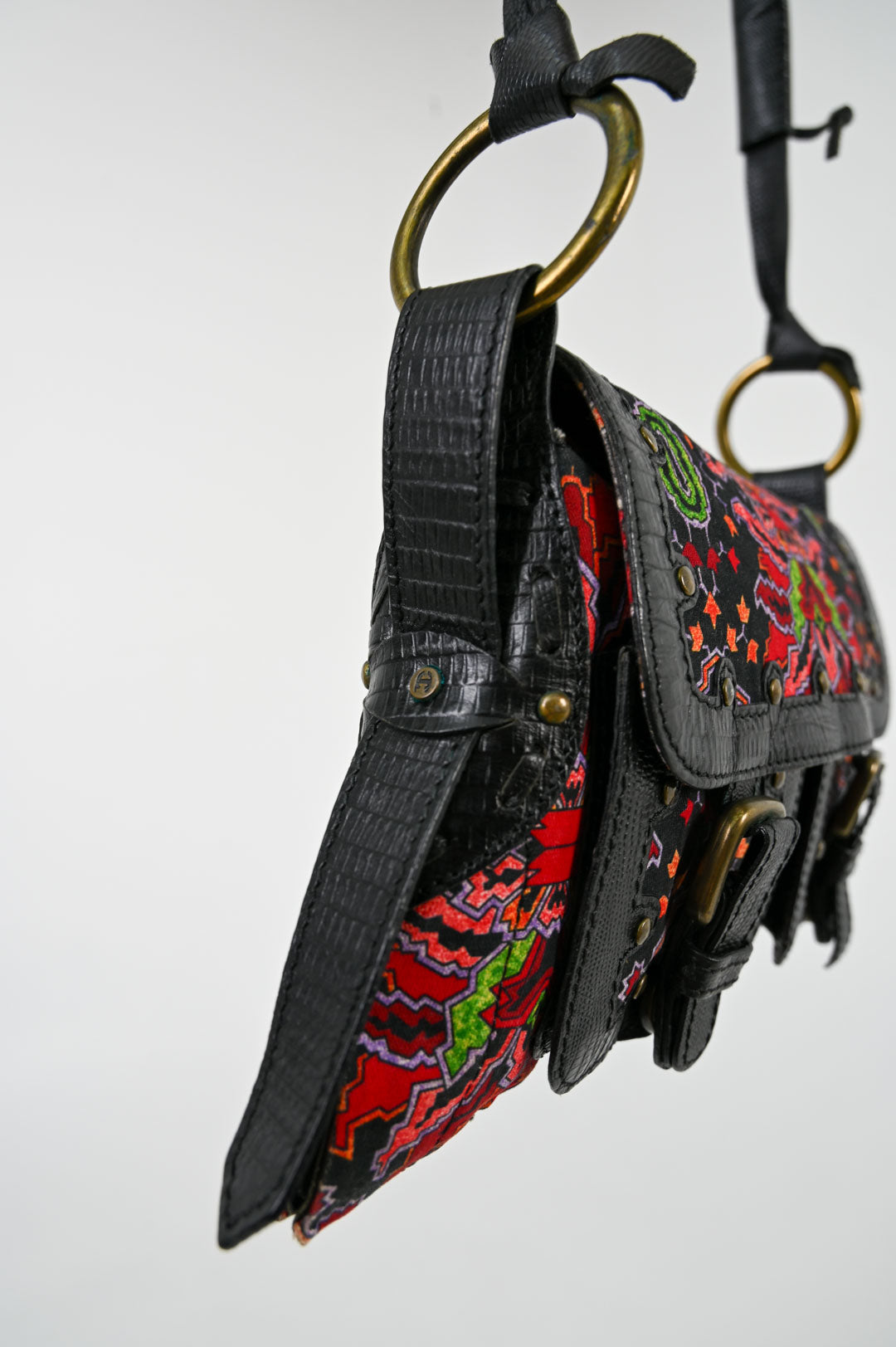 Just Cavalli Trapezoid Purse