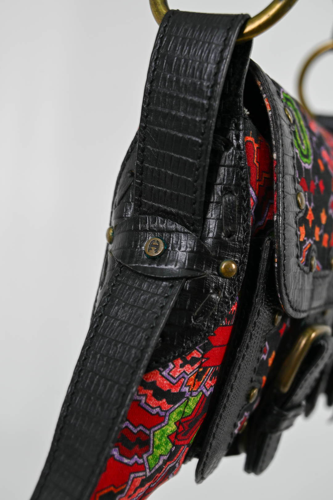 Just Cavalli Trapezoid Purse