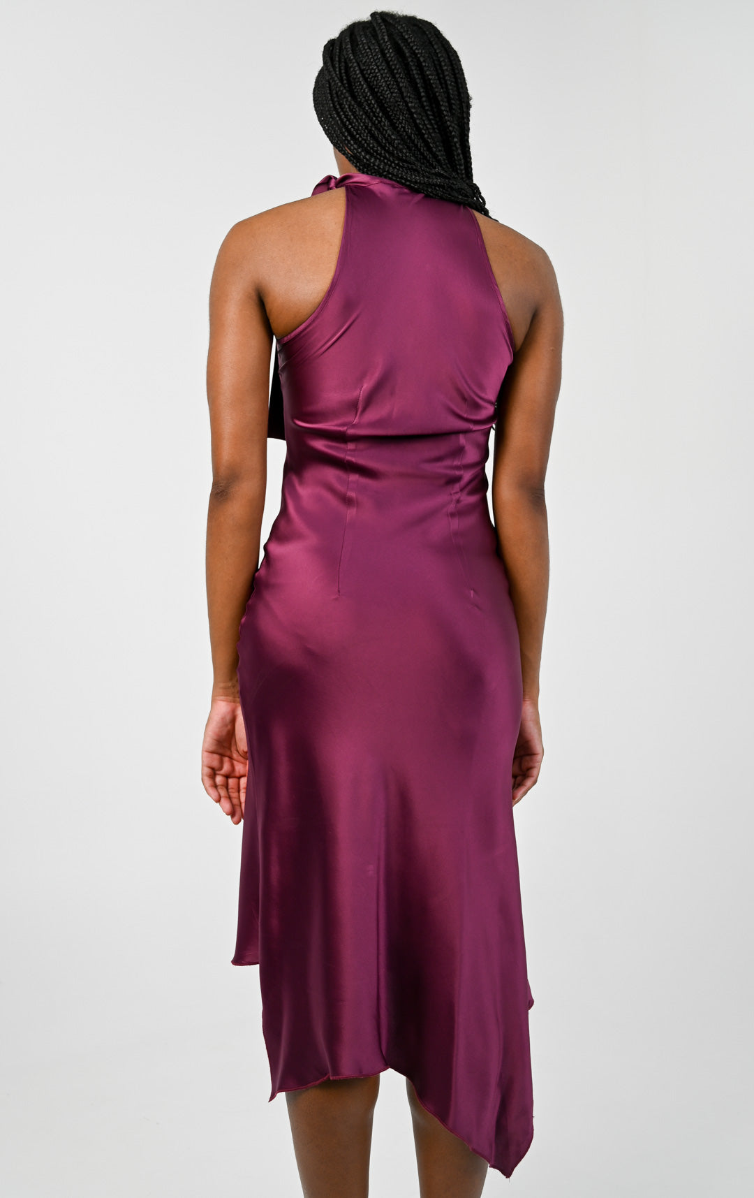 Sportmax Plum Halter Dress