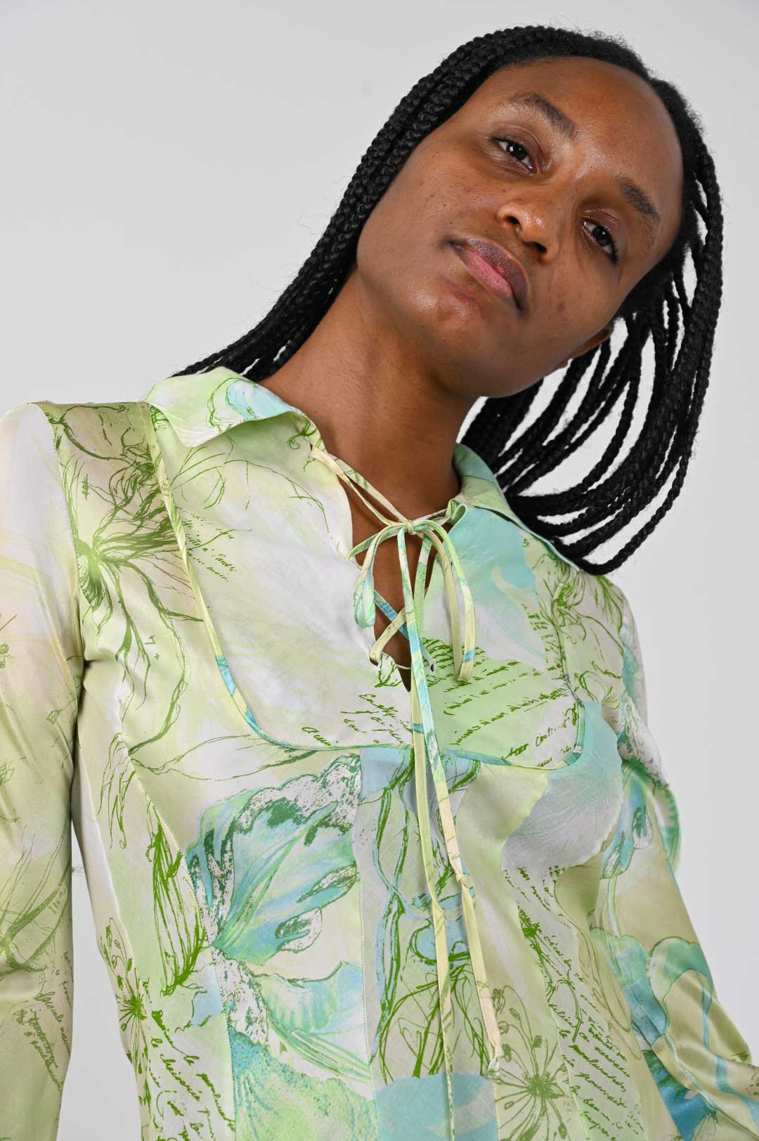 Roberto Cavalli Mint Scripture Dress