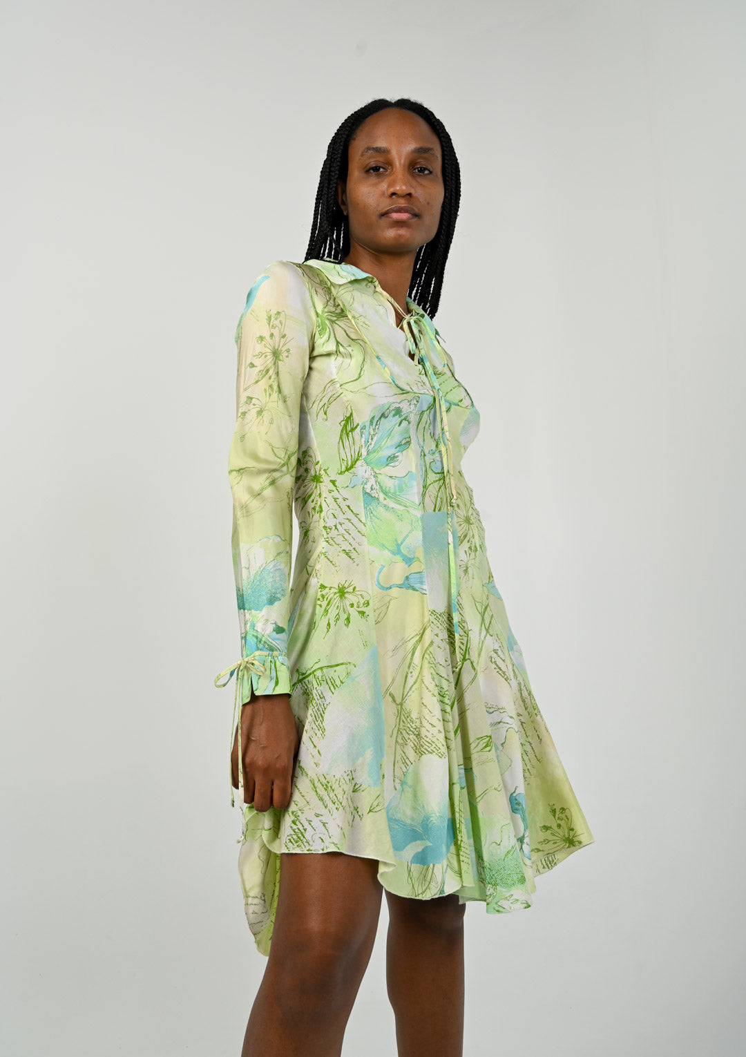 Roberto Cavalli Mint Scripture Dress