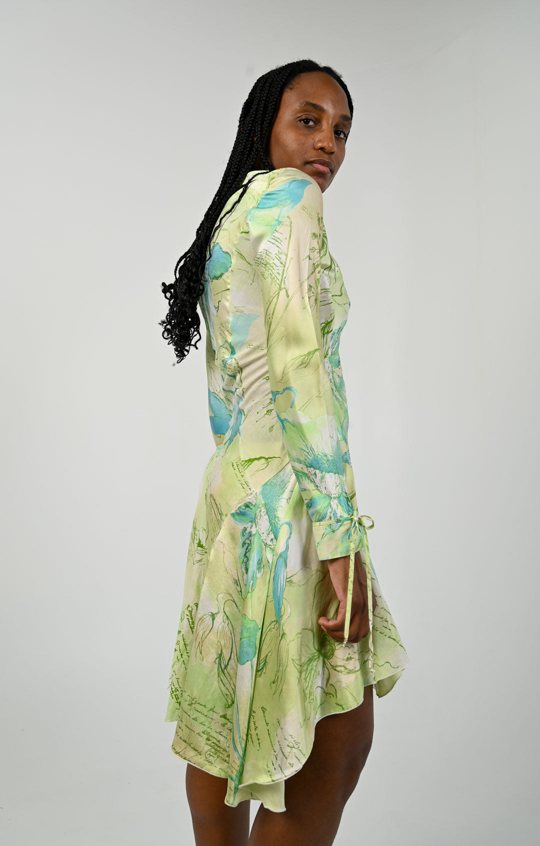 Roberto Cavalli Mint Scripture Dress