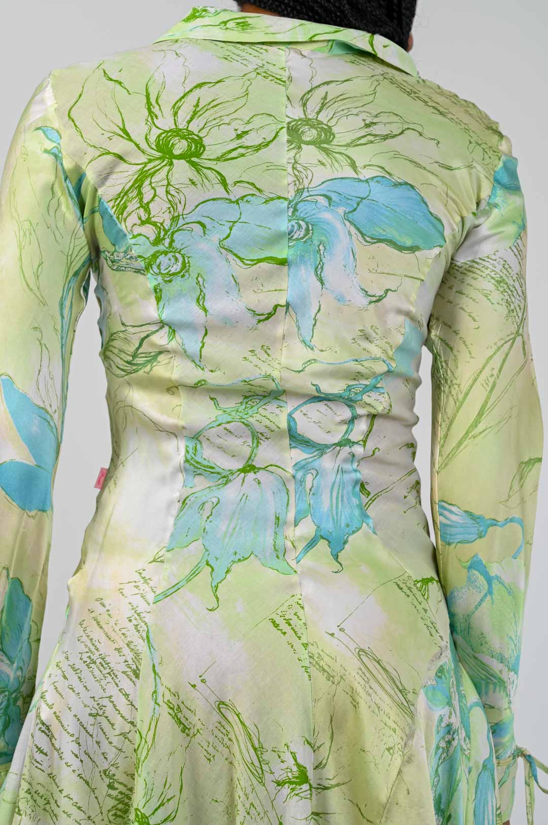 Roberto Cavalli Mint Scripture Dress