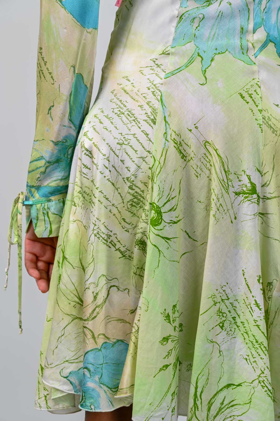 Roberto Cavalli Mint Scripture Dress