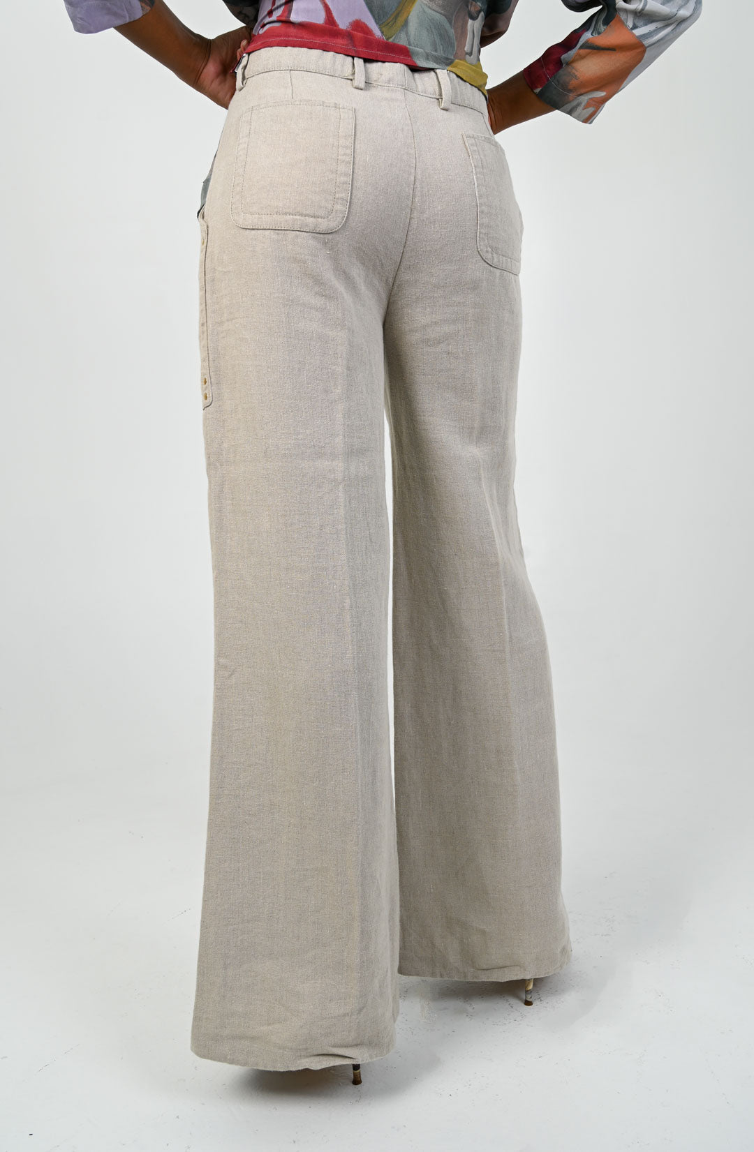 Celine Linen Wide Leg Trousers