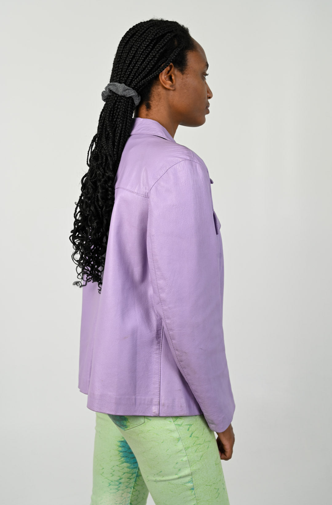 Lilac Leather Jacket