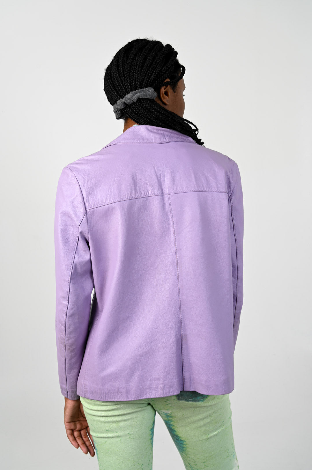 Lilac Leather Jacket
