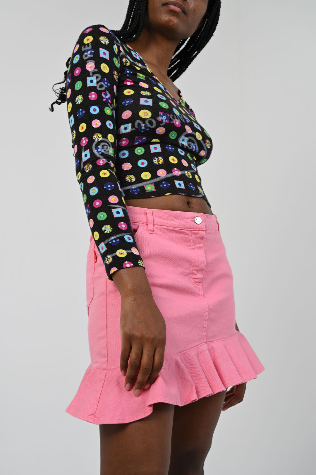 Blumarine Taffy Asymmetrical Skirt