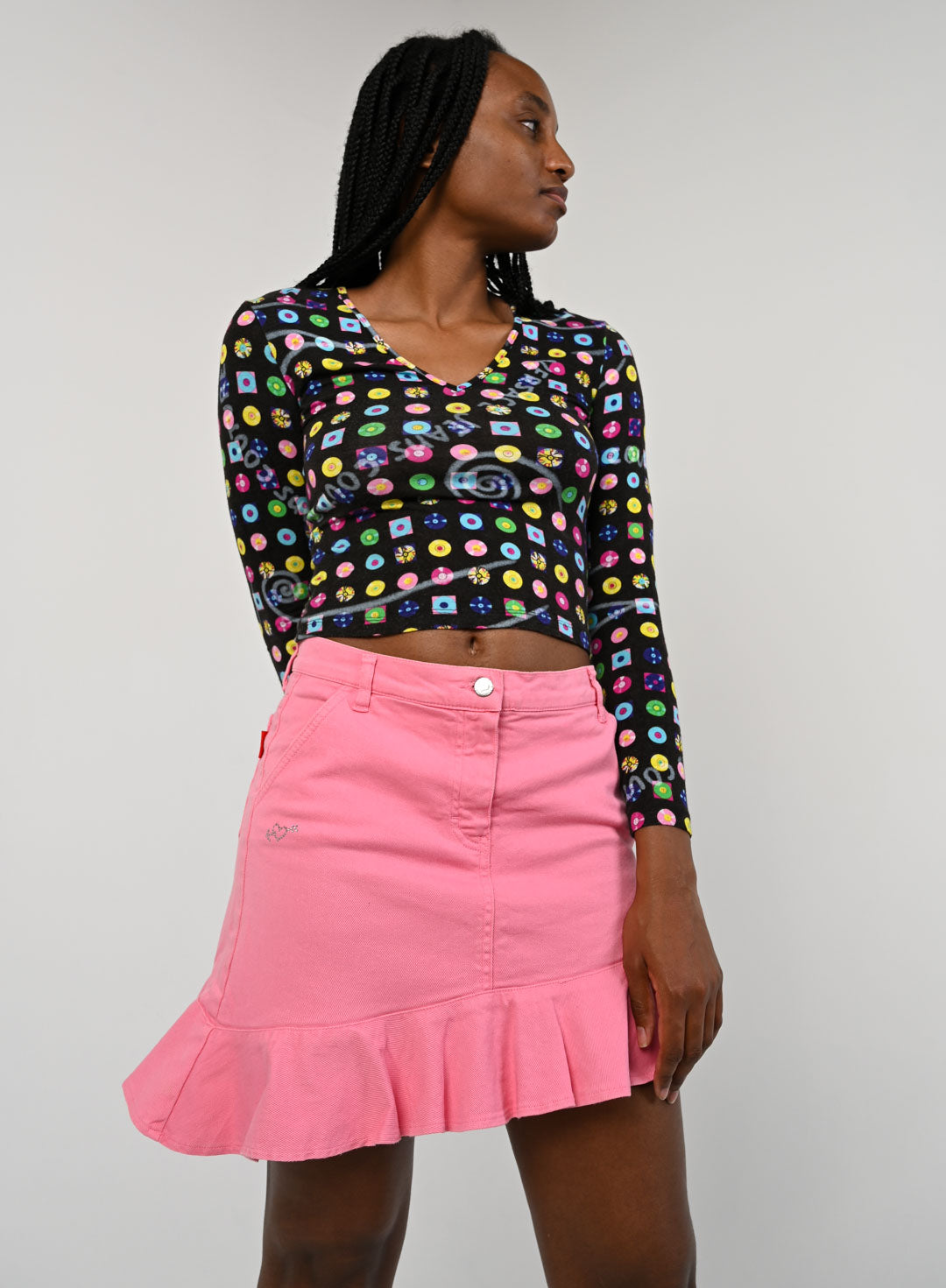 Blumarine Taffy Asymmetrical Skirt