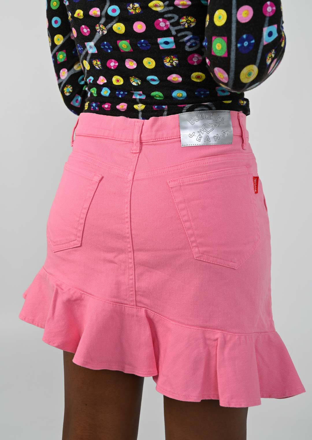 Blumarine Taffy Asymmetrical Skirt