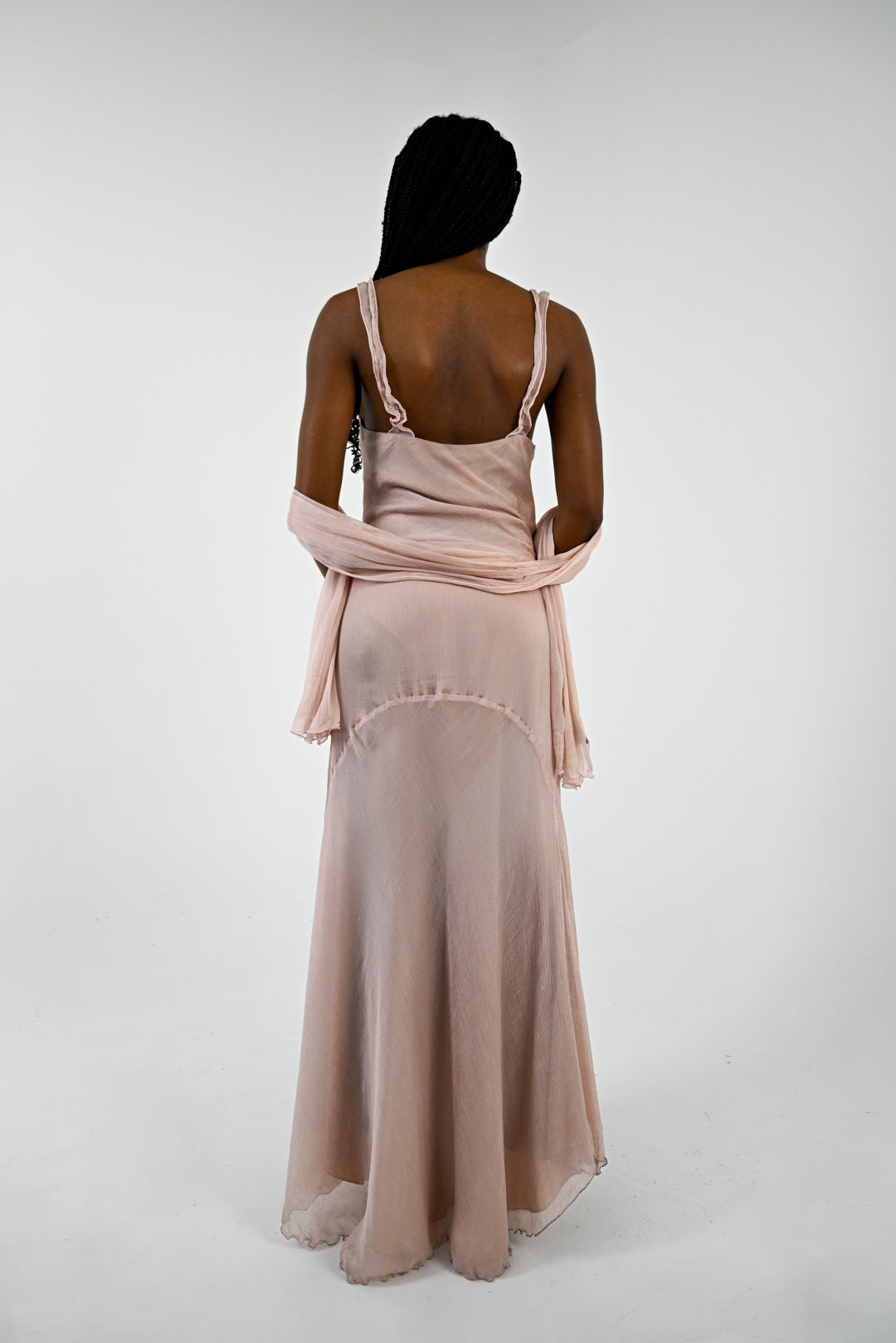 Blush Silky 3-Piece Dress Set
