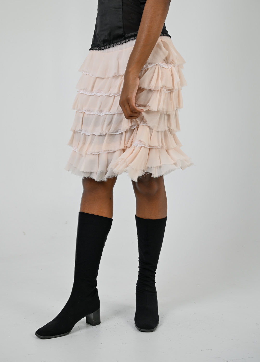 Celyn B. Silk Ballet Ruffle Skirt
