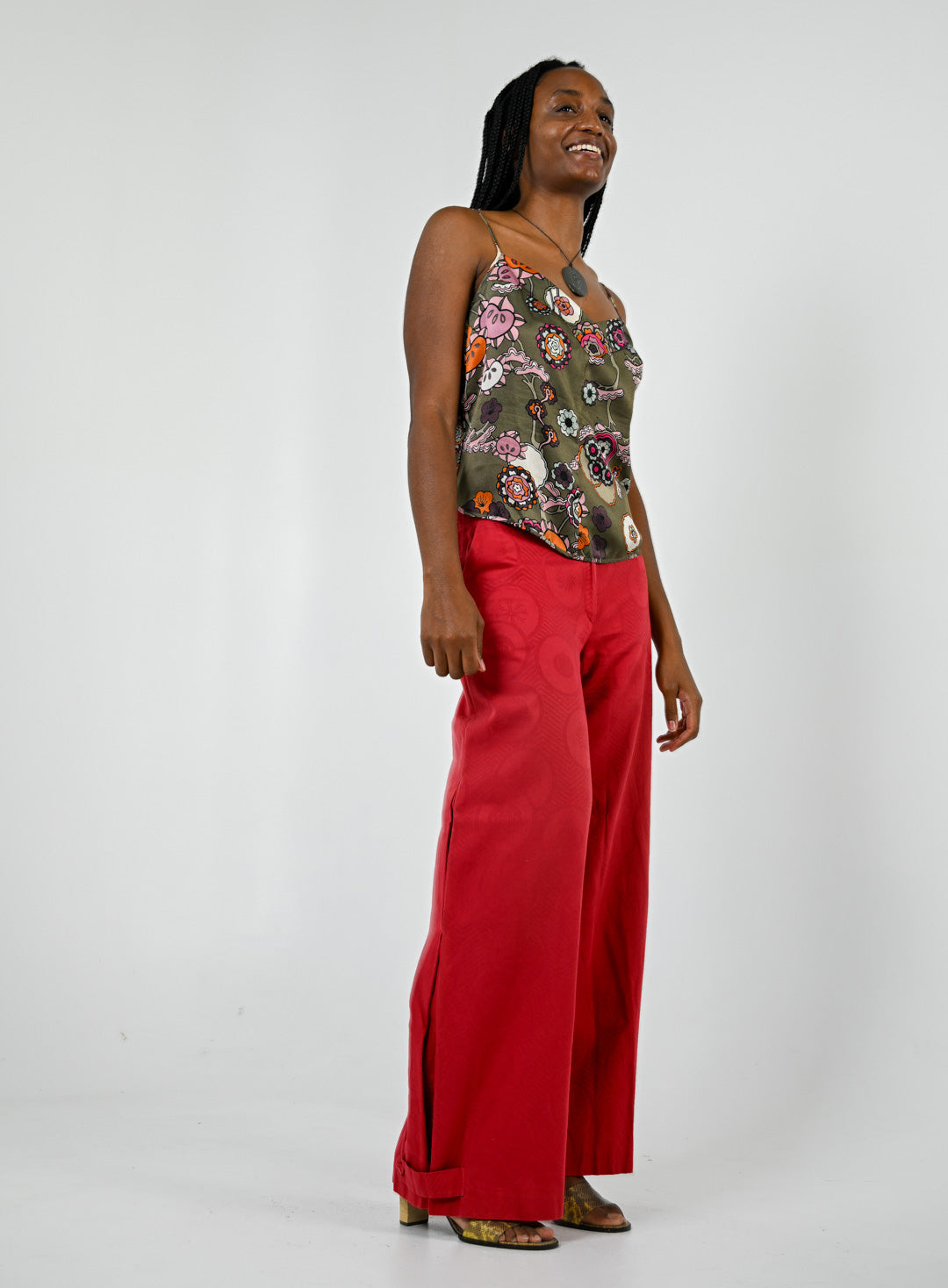 Kenzo Jungle Carmine Motif Pants