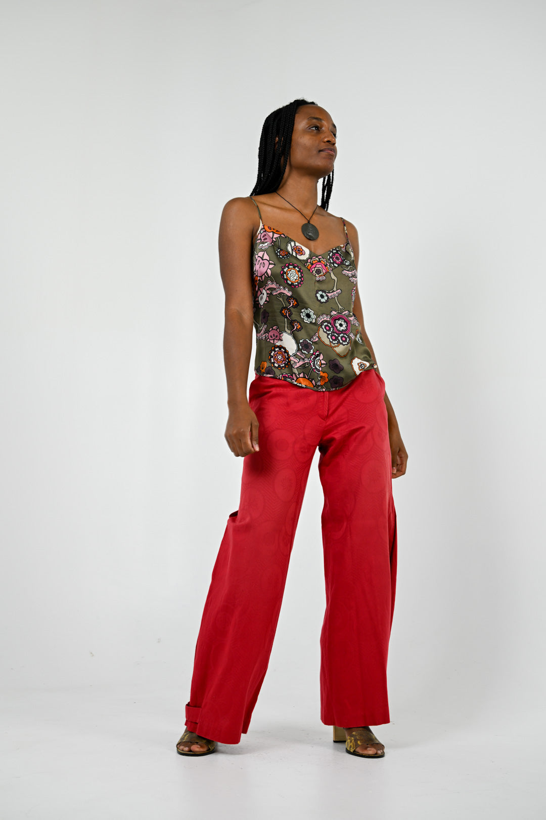 Kenzo Jungle Carmine Motif Pants