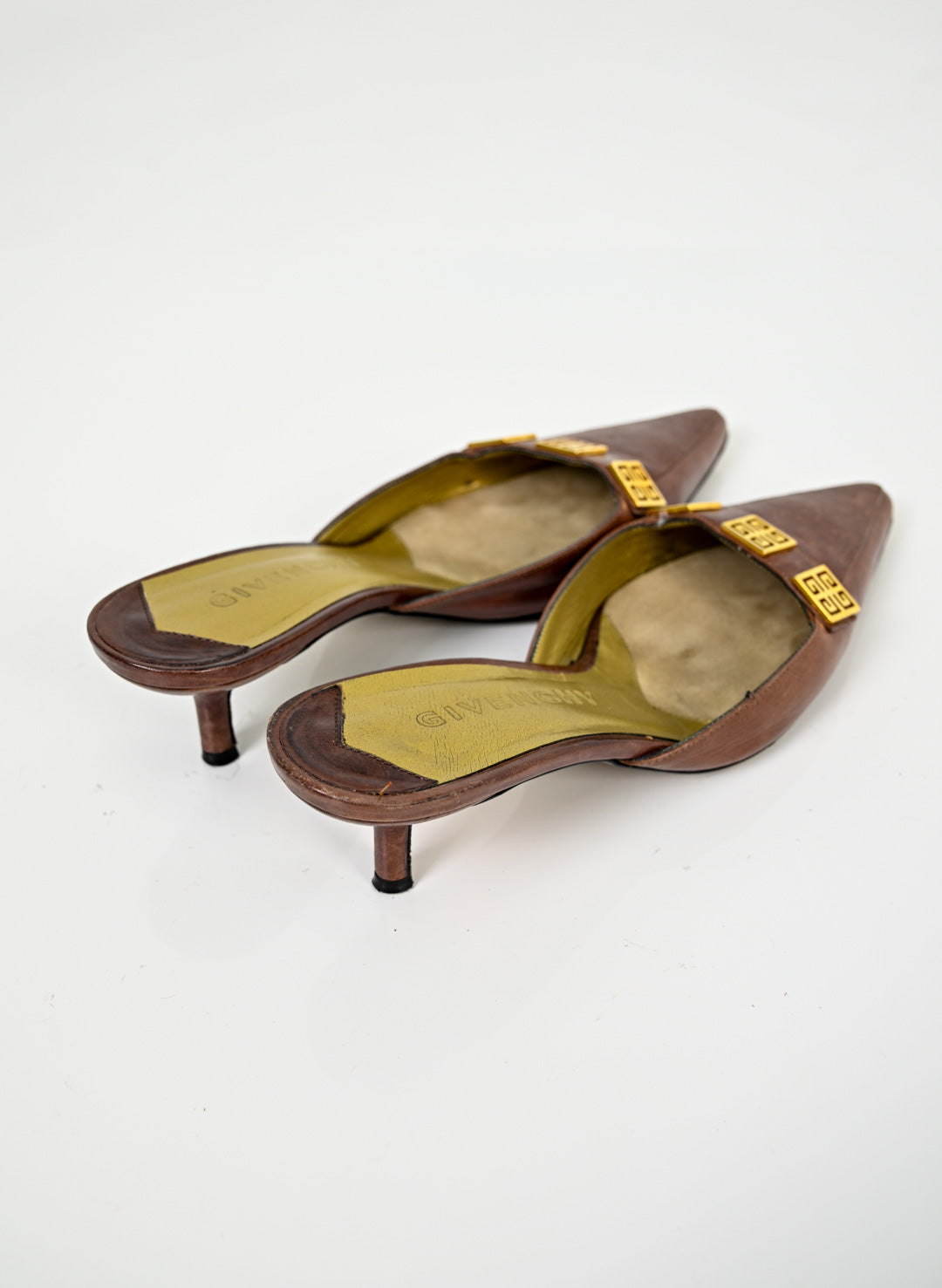 Givenchy Espresso Leather Mules (37.5)