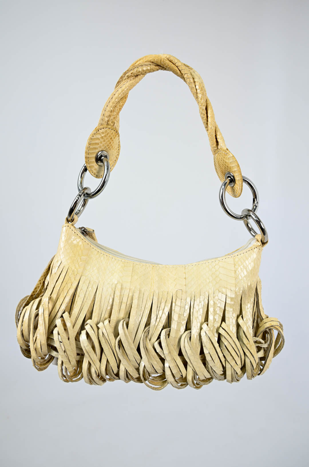 Tosca Blu Curled Snakeskin Purse