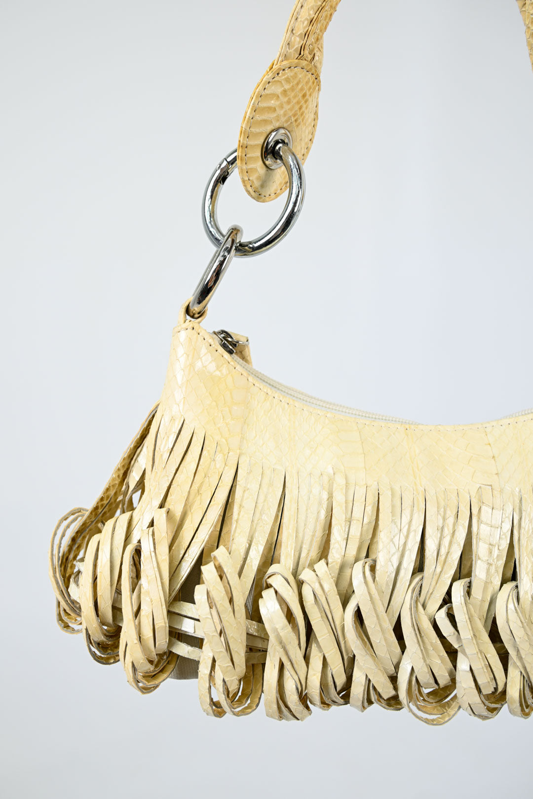 Tosca Blu Curled Snakeskin Purse