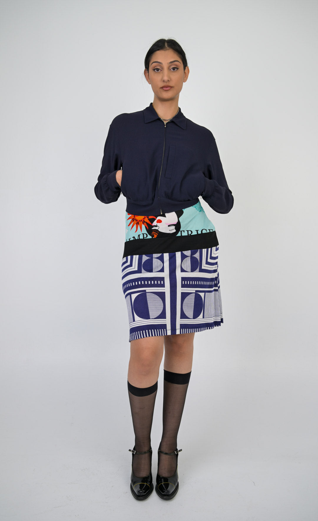 Jean Paul Gaultier Navy Zip Jacket