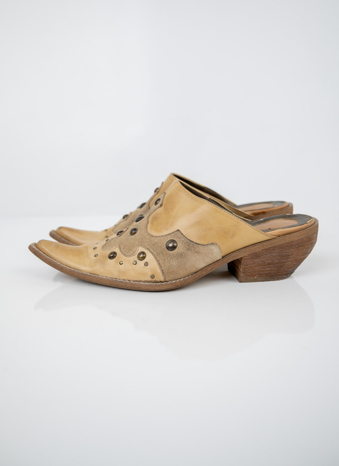 Tawny Leather Mules (38)
