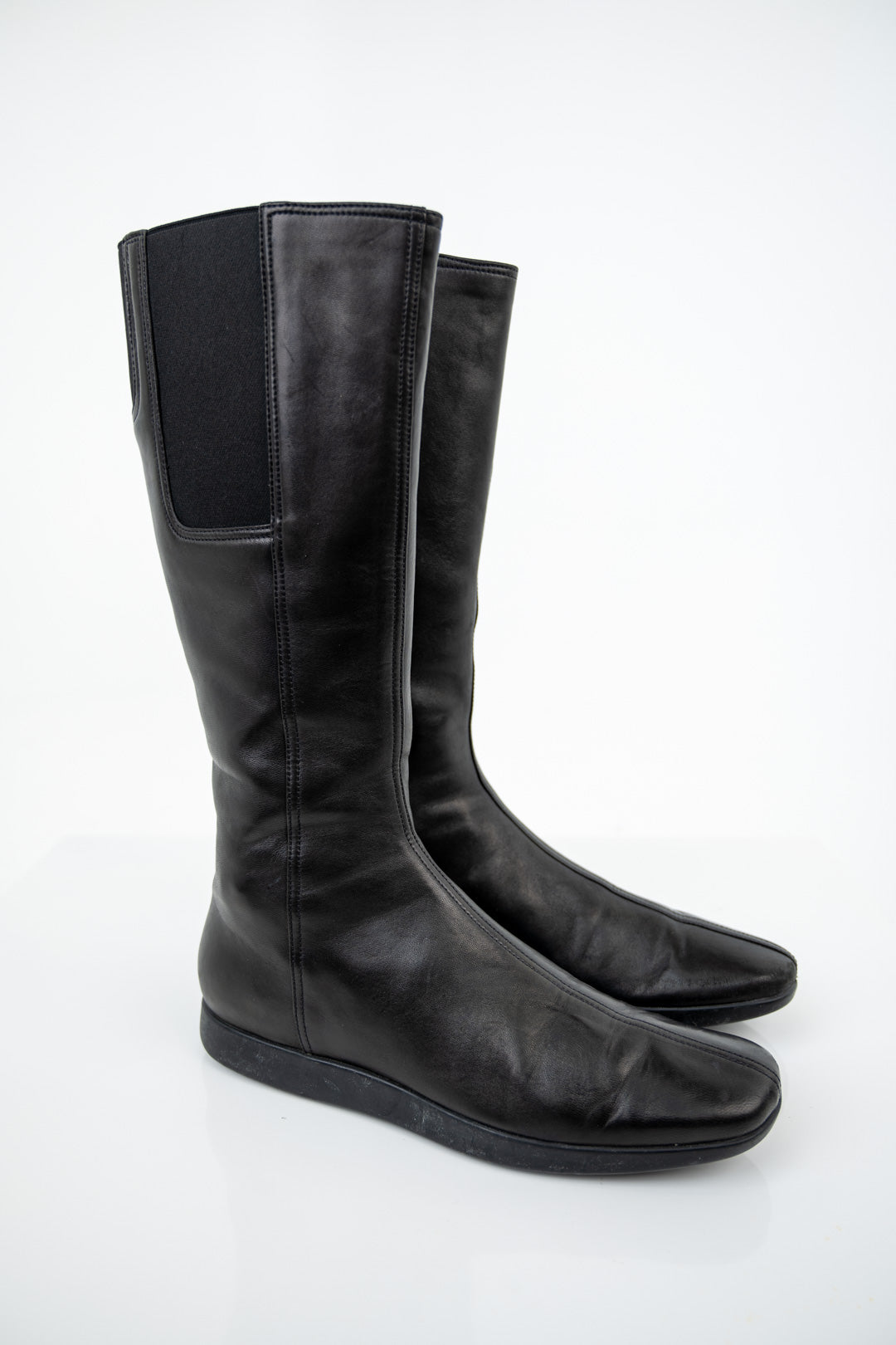 Prada Leather Stretch Boots (41)